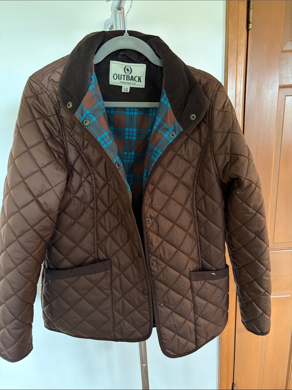 Outback Quilted Brown Utility Jacket for Women